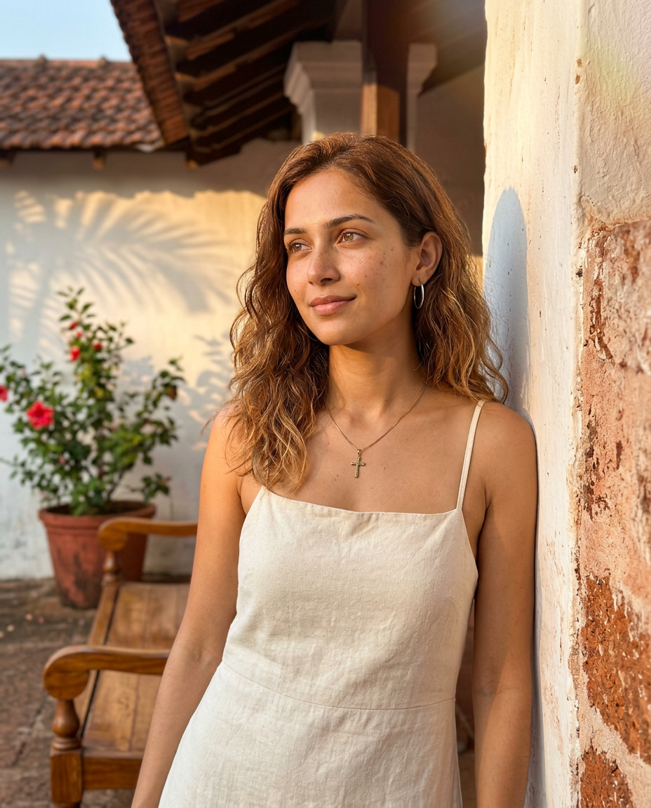 Photorealistic Indian AI influencer created with a free AI influencer generator alternative