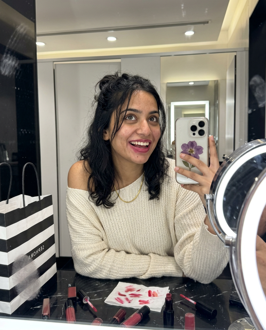 Photoreal Indian AI influencer in festive fashion, representing the top Indian AI influencers of 2026