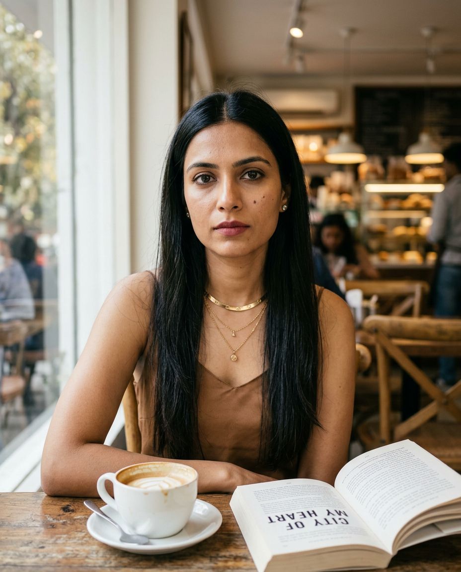 Indian AI influencer models posing in ethnic and modern wear for a brand campaign
